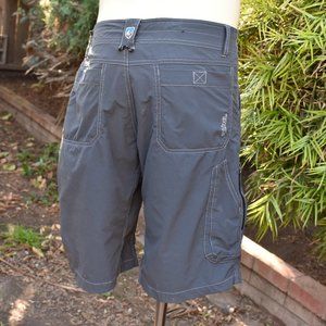 KUHL RENEGADE KOAL GRAY 12" STRETCH HIKING SHORTS
